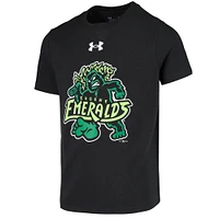 Youth Under Armour Black Eugene Emeralds Team Logo T-Shirt