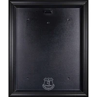 Vitrine de présentation du maillot avec logo de l'équipe Everton à cadre noir