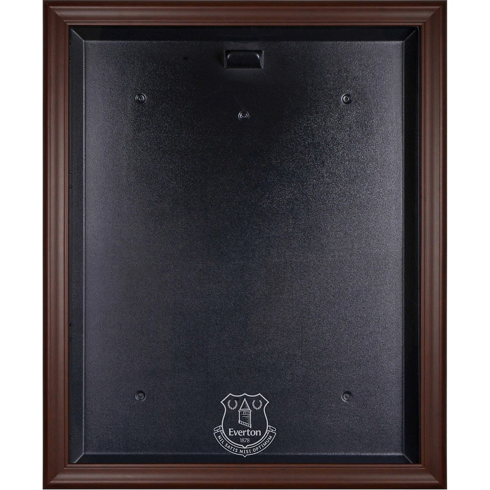 Vitrine de présentation encadrée avec logo de l'équipe Everton Brown