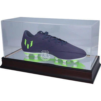 Vitrine de présentation des chaussures de football avec logo de l'équipe Everton Mahogany