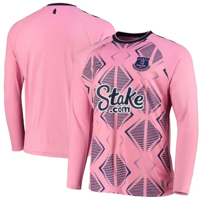 Everton 2022/23 Away Replica Long Sleeve Jersey - Pink