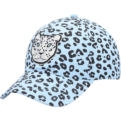 Men's Explore Light Blue Snow Leopard Dad Adjustable Hat