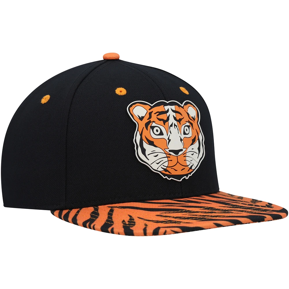 Youth Explore Black Explore Tiger Snapback Hat