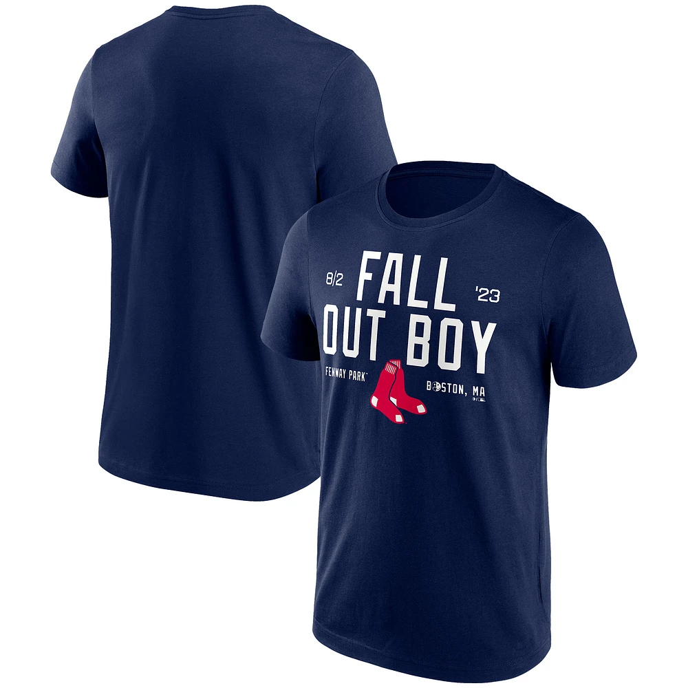 Unisex Navy Fall Out Boy Fenway Park Tour T-Shirt