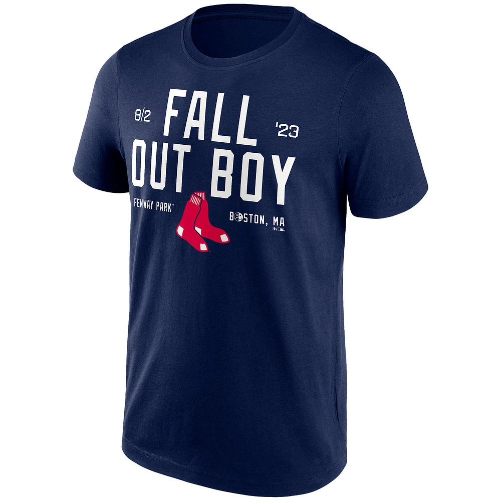 Unisex Navy Fall Out Boy Fenway Park Tour T-Shirt