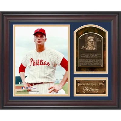 Mike Schmidt Autographed and Framed Blue Phillies Jersey