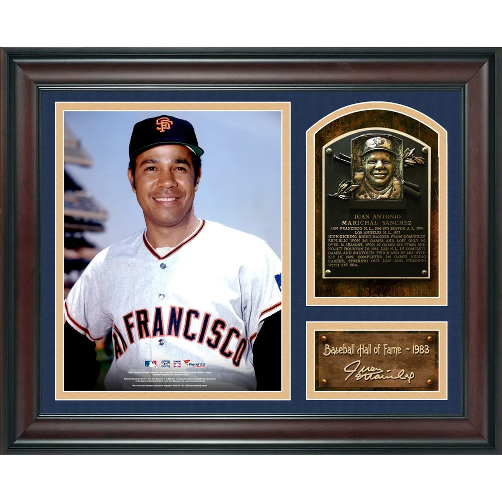 Juan Marichal Signed Baseball Hall Of Fame Plaque