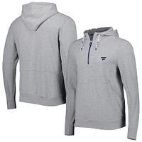Sweat à capuche zippé quart de tour B. Draddy pour homme, gris chiné, Fanatics Corporate The Proctor