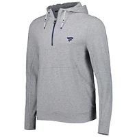 Sweat à capuche zippé quart de tour B. Draddy pour homme, gris chiné, Fanatics Corporate The Proctor