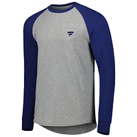 Men's B. Draddy Royal/Heather Gray Fanatics Corporate Say Hey Willie Raglan Long Sleeve T-Shirt