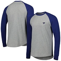 Men's B. Draddy Royal/Heather Gray Fanatics Corporate Say Hey Willie Raglan Long Sleeve T-Shirt