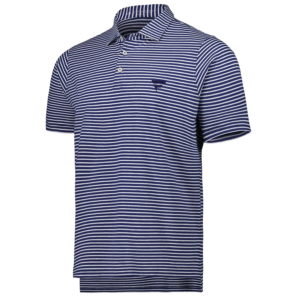 Men's B. Draddy Royal/White Fanatics Corporate Tommy Striped Polo