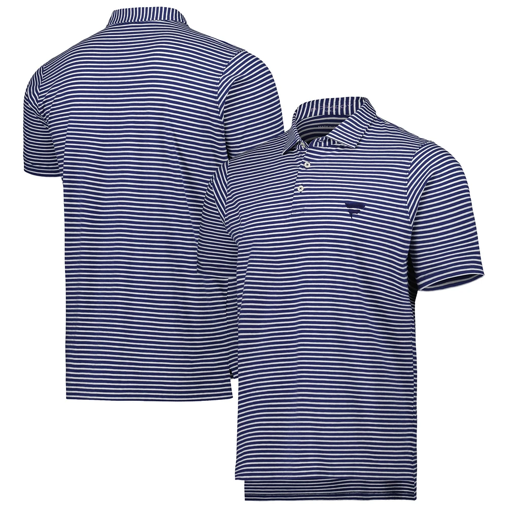 Polo rayé Tommy Fanatics Corporate pour homme B. Draddy Royal/White