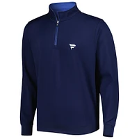 Men's Fairway & Greene Navy Fanatics Corporate Caves Quarter-Zip Top