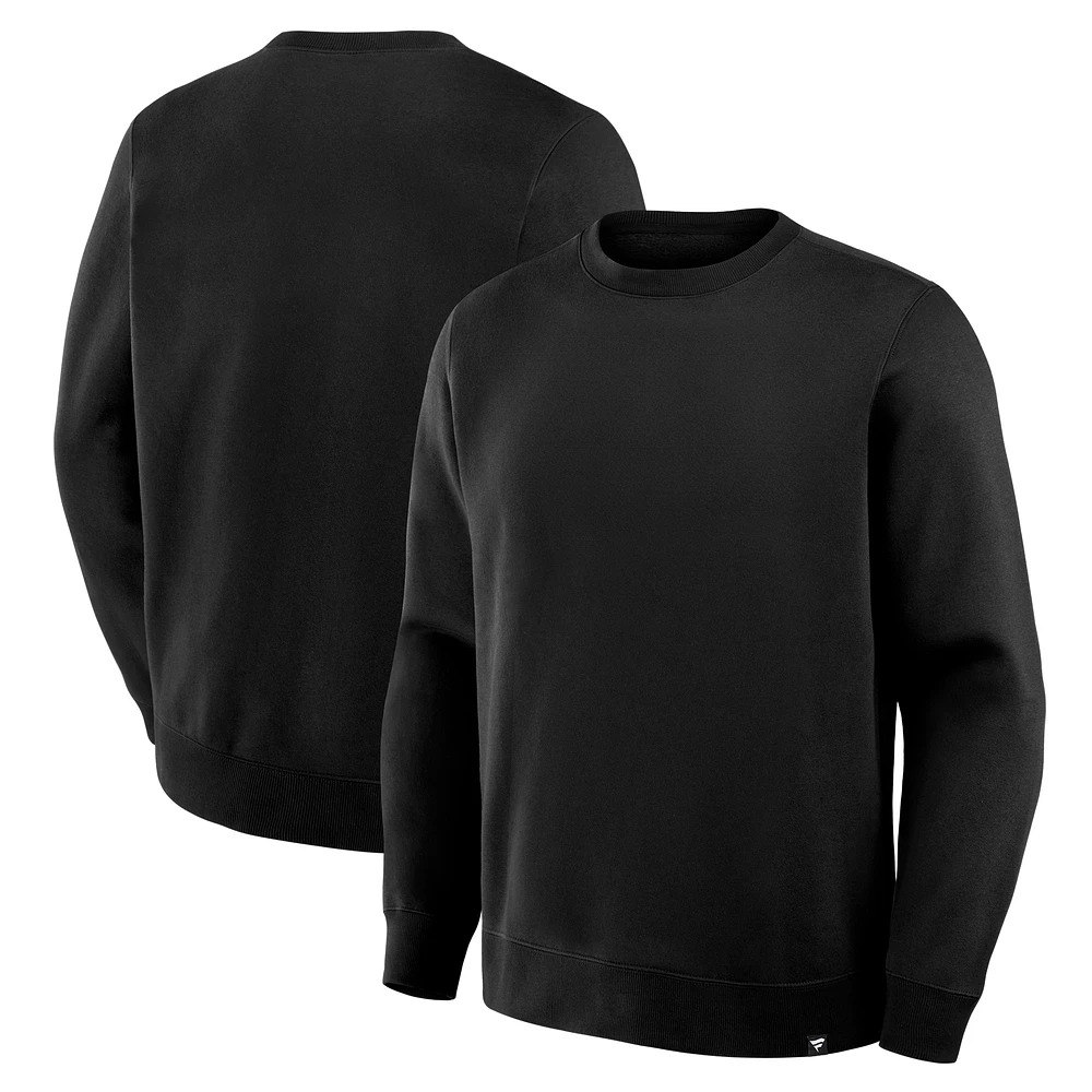 Men's Fanatics Corporate Black Legacy Fleece Crew Sweatshirt