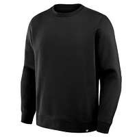 Men's Fanatics Corporate Black Legacy Fleece Crew Sweatshirt