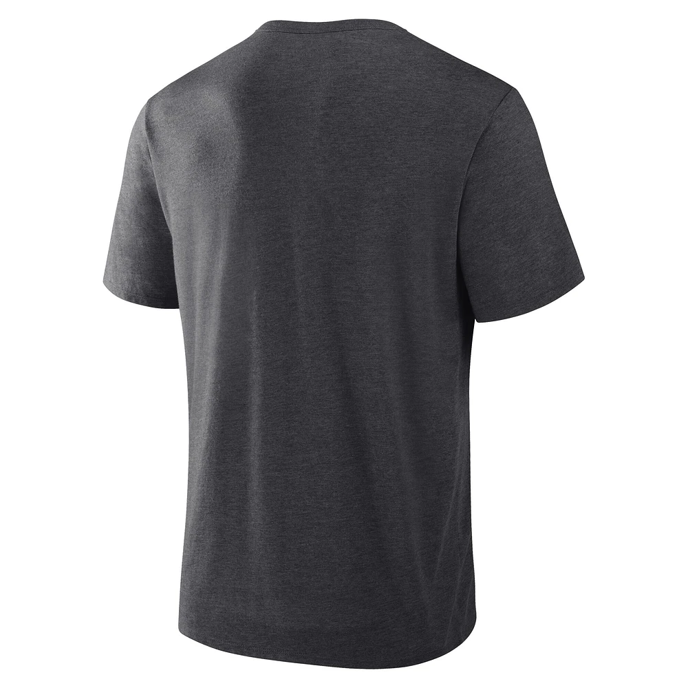 T-shirt tri-blend hommage anthracite Fanatics Corporate pour homme
