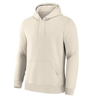 Sweat à capuche en polaire Legacy Crème pour homme Fanatics Corporate