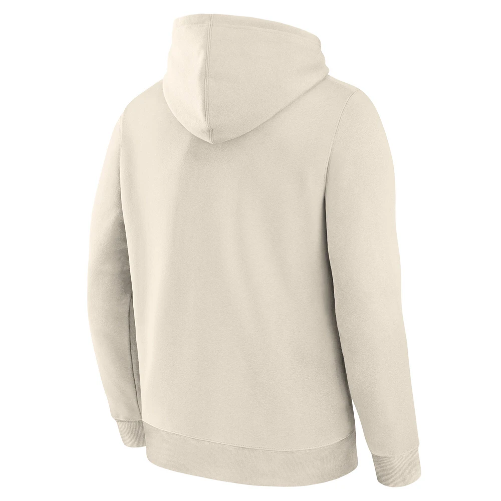 Sweat à capuche en polaire Legacy Crème pour homme Fanatics Corporate