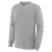 Men's Fanatics Corporate Gray Legacy Long Sleeve Cotton T-Shirt
