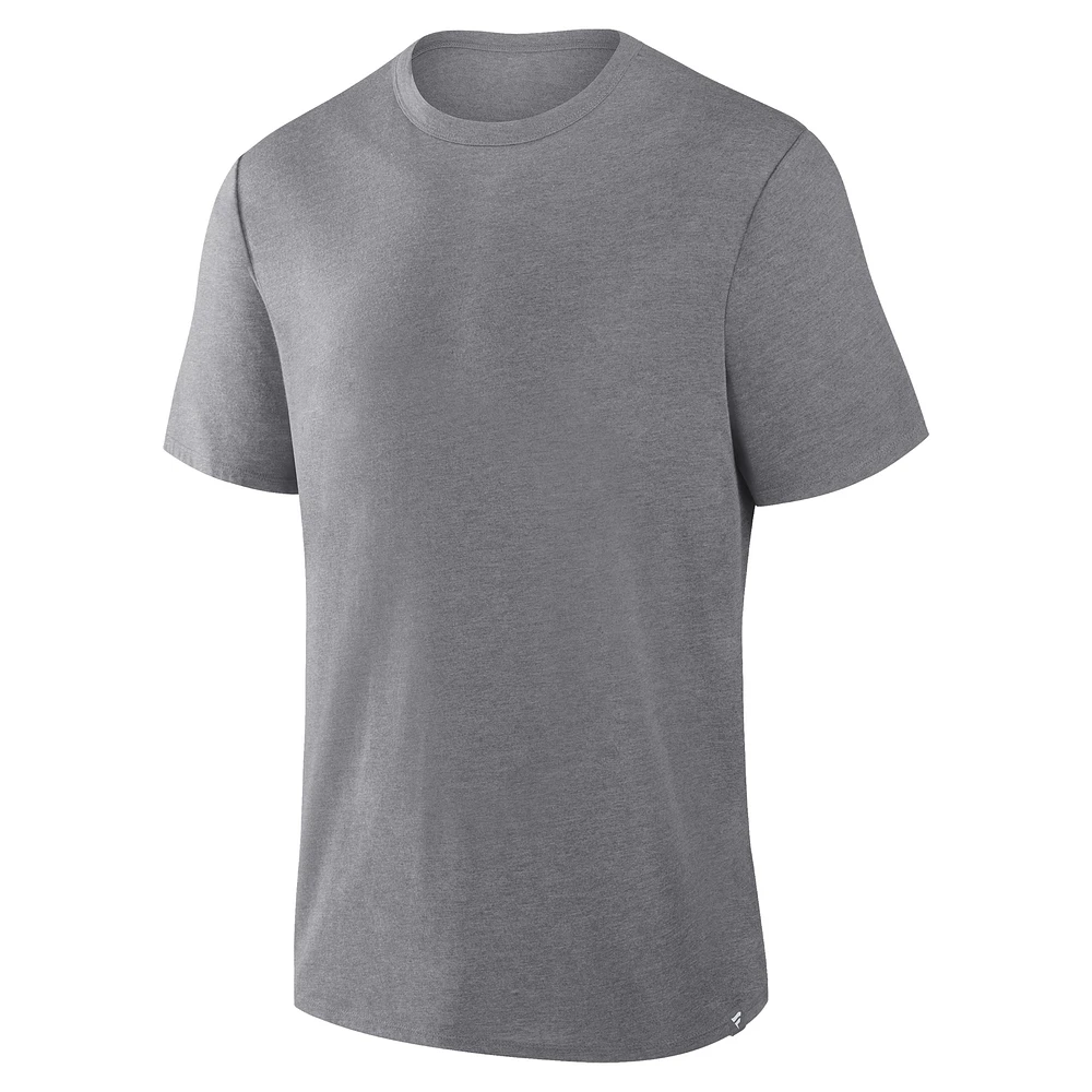 Men's Fanatics Corporate Gray Tribute Tri-Blend T-Shirt