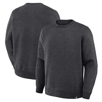 Sweat-shirt ras du cou en polaire Legacy pour homme Fanatics Corporate Heather Charcoal