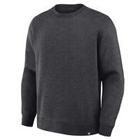 Sweat-shirt ras du cou en polaire Legacy pour homme Fanatics Corporate Heather Charcoal