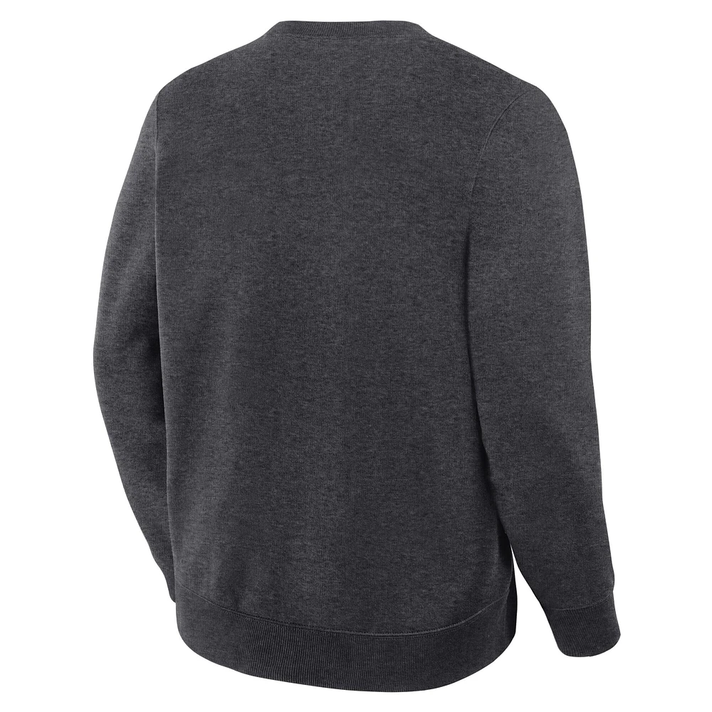 Sweat-shirt ras du cou en polaire Legacy pour homme Fanatics Corporate Heather Charcoal