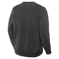 Sweat-shirt ras du cou en polaire Legacy pour homme Fanatics Corporate Heather Charcoal
