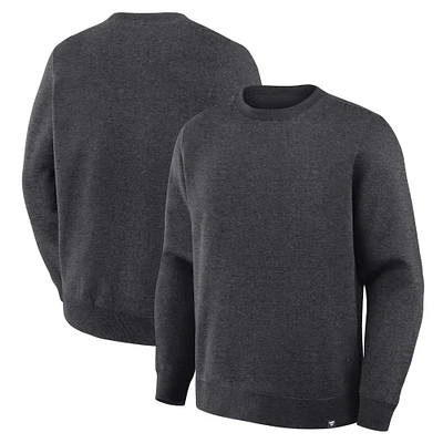 Sweat-shirt ras du cou en polaire Legacy pour homme Fanatics Corporate Heather Charcoal