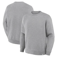 Men's Fanatics Corporate Heather Gray Legacy Fleece Crew Sweatshirt