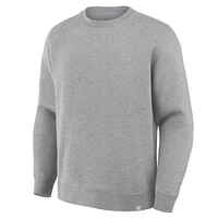 Men's Fanatics Corporate Heather Gray Legacy Fleece Crew Sweatshirt