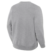 Men's Fanatics Corporate Heather Gray Legacy Fleece Crew Sweatshirt