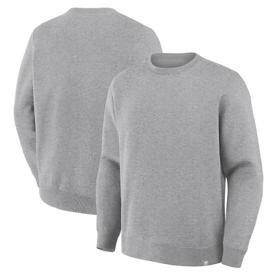 Men's Fanatics Corporate Heather Gray Legacy Fleece Crew Sweatshirt