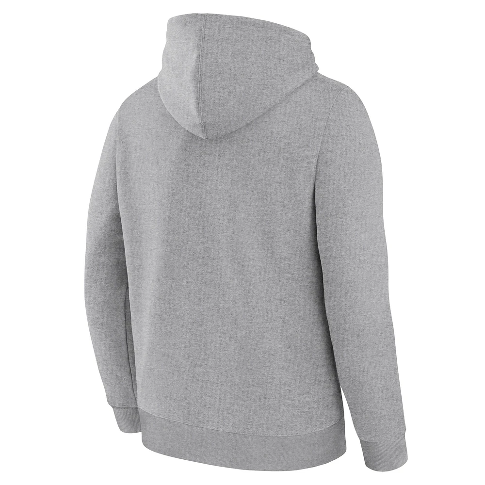 Men's Fanatics Corporate Heather Gray Legacy Fleece Pullover Hoodie
