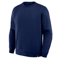 Sweat-shirt ras du cou en polaire bleu marine Legacy de Fanatics Corporate pour homme