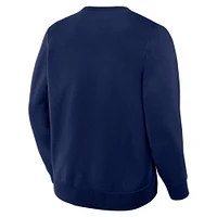 Sweat-shirt ras du cou en polaire bleu marine Legacy de Fanatics Corporate pour homme