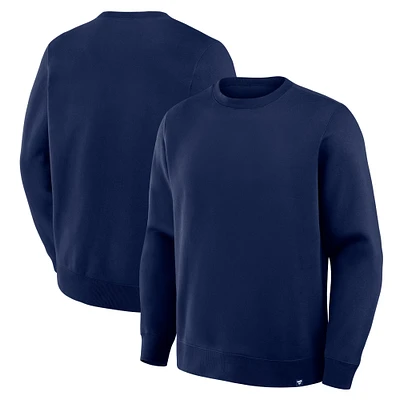 Sweat-shirt ras du cou en polaire bleu marine Legacy de Fanatics Corporate pour homme
