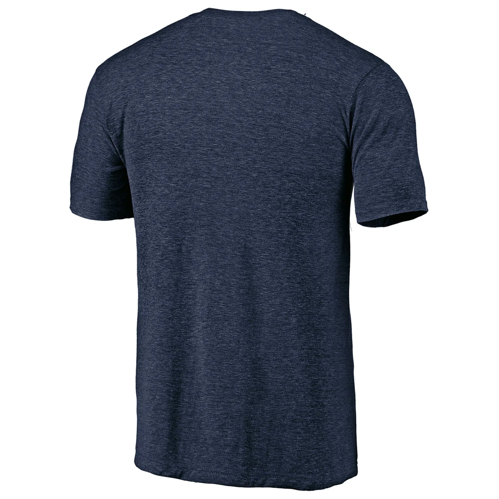 Men's Heathered Navy Fanatics Corporate Eco Tri-Blend T-Shirt