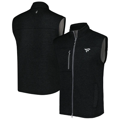 Gilet zippé complet Johnnie-O Black Fanatics Corporate Wes pour homme