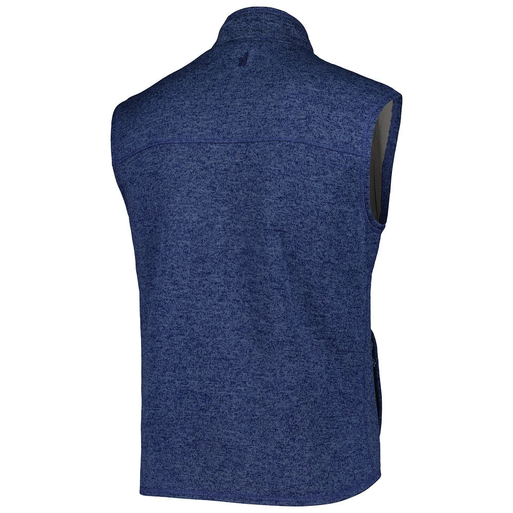 Gilet zippé intégral Johnnie-O Blue Fanatics Corporate Wes pour homme