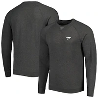 Men's johnnie-O Charcoal Fanatics Corporate Pamlico Raglan Pullover Sweatshirt