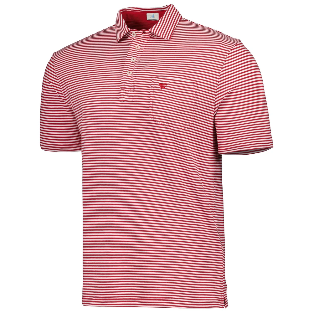 Men's johnnie-O Crimson Fanatics Corporate Nelly Polo