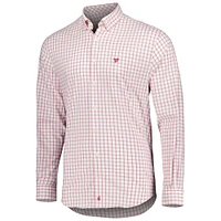 Men's johnnie-O Crimson Fanatics Corporate Signor Button-Up Shirt