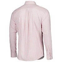 Men's johnnie-O Crimson Fanatics Corporate Signor Button-Up Shirt
