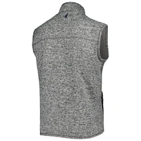 Men's johnnie-O Gray Fanatics Corporate Wes Full-Zip Vest