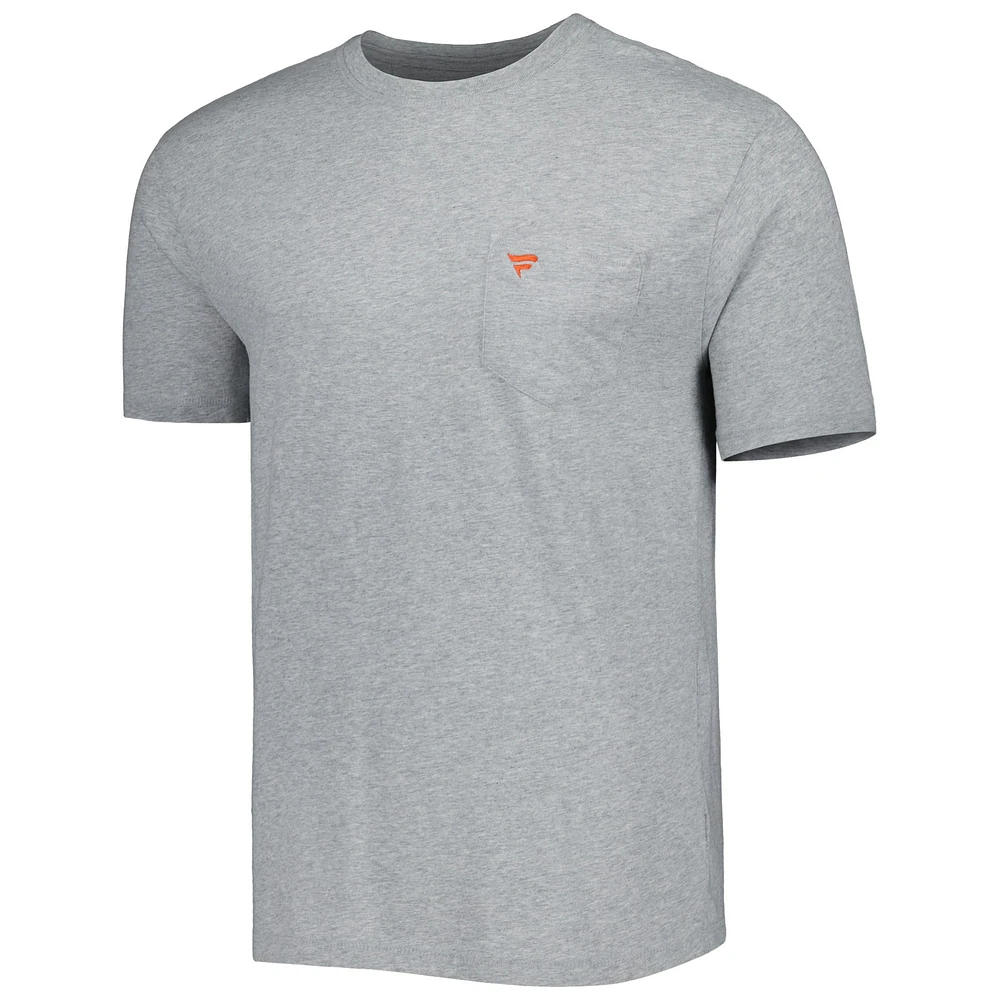 T-shirt pour homme Johnnie-O Heather Gray Fanatics Corporate Tyler