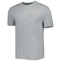 T-shirt pour homme Johnnie-O Heather Gray Fanatics Corporate Tyler