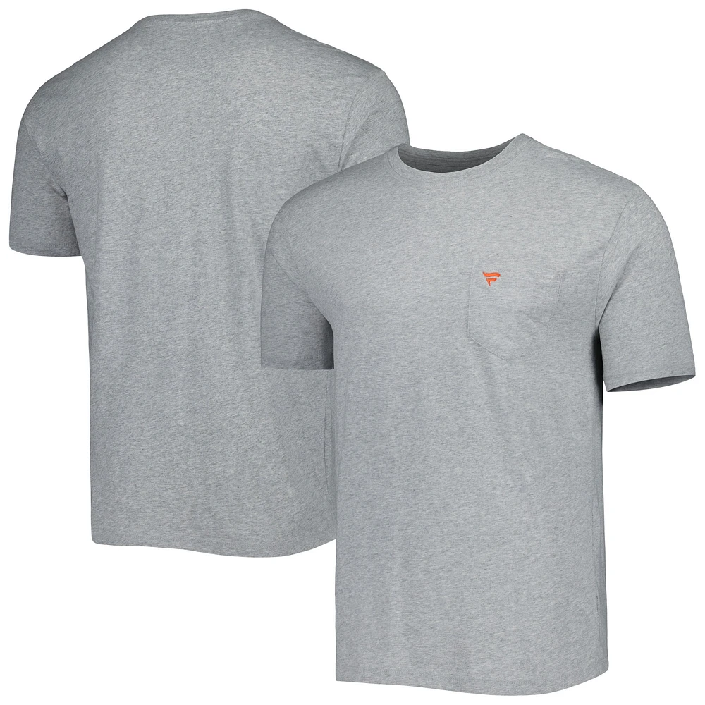 T-shirt pour homme Johnnie-O Heather Gray Fanatics Corporate Tyler