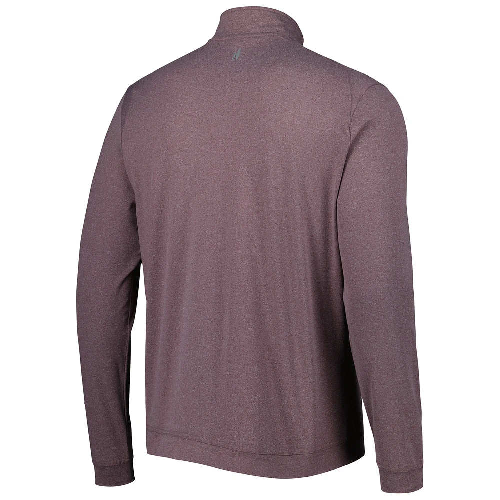 Men's johnnie-O Maroon Fanatics Corporate Flex Quarter-Zip Top